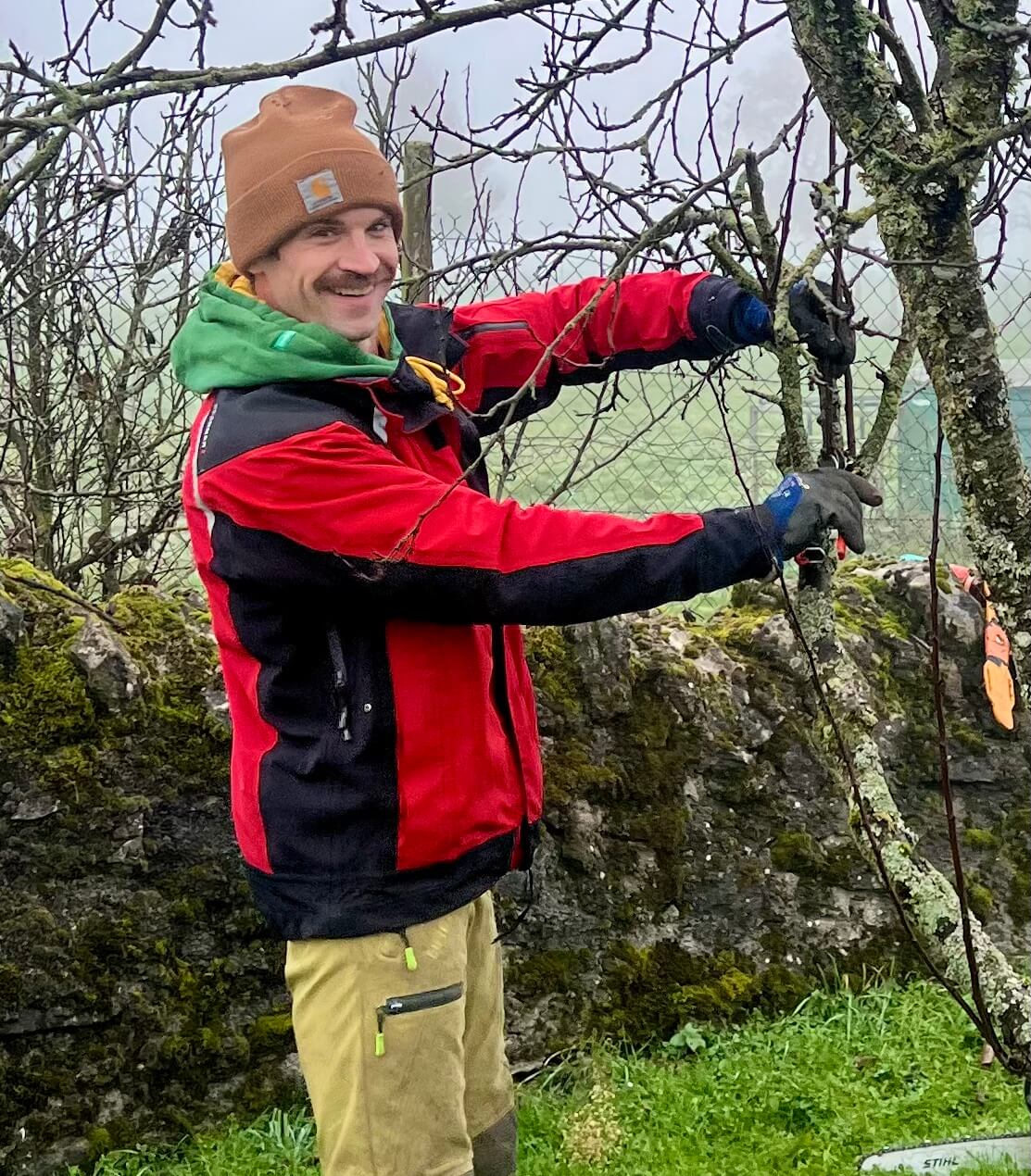 Photo de Andrew Philips, élagueur grimpeur.